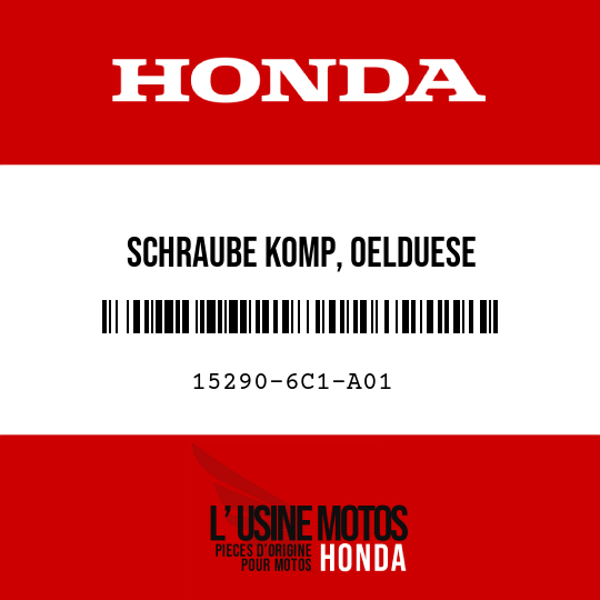 image de 15290-6C1-A01 SCHRAUBE KOMP, OELDUESE