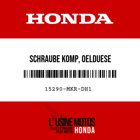 image de 15290-MKR-DH1 SCHRAUBE KOMP, OELDUESE