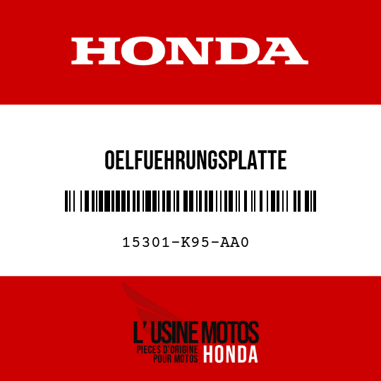 image de 15301-K95-AA0 OELFUEHRUNGSPLATTE