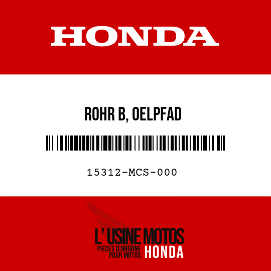 image de 15312-MCS-000 ROHR B, OELPFAD