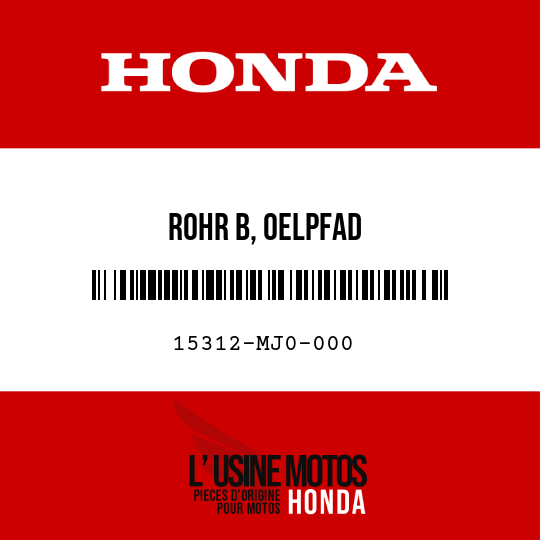 image de 15312-MJ0-000 ROHR B, OELPFAD