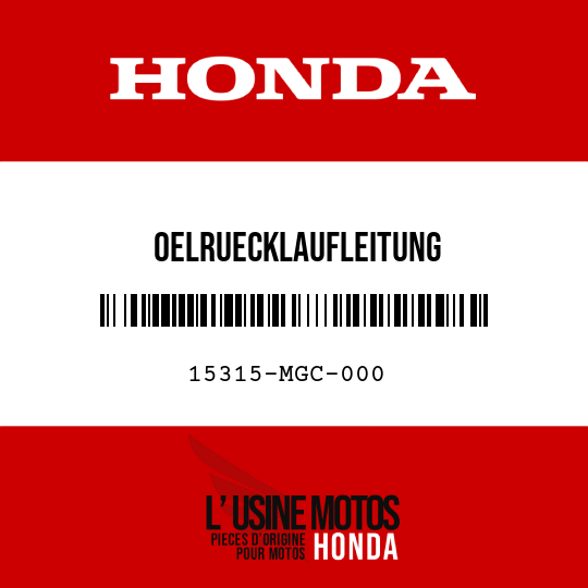 image de 15315-MGC-000 OELRUECKLAUFLEITUNG