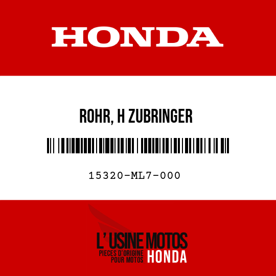image de 15320-ML7-000 ROHR, H ZUBRINGER