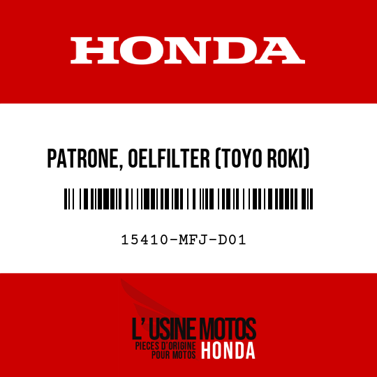 image de 15410-MFJ-D01 PATRONE, OELFILTER (TOYO ROKI)