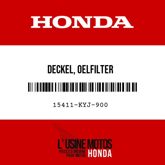 image de 15411-KYJ-900 DECKEL, OELFILTER