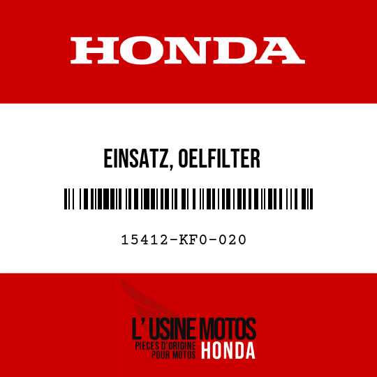 image de 15412-KF0-020 EINSATZ, OELFILTER