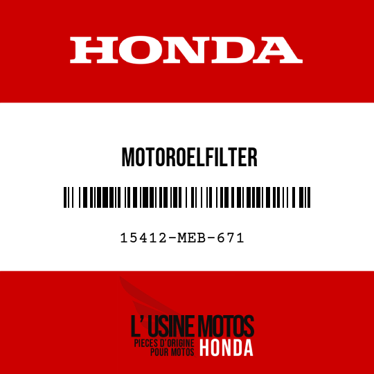 image de 15412-MEB-671 MOTOROELFILTER