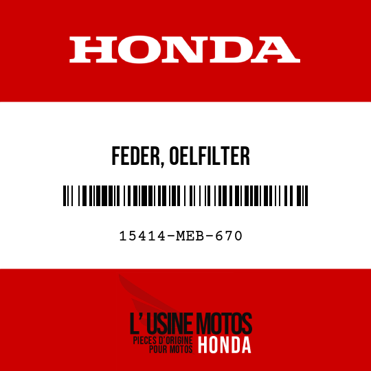 image de 15414-MEB-670 FEDER, OELFILTER