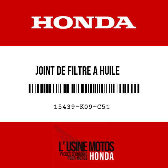 image de 15439-K09-C51 JOINT DE FILTRE A HUILE