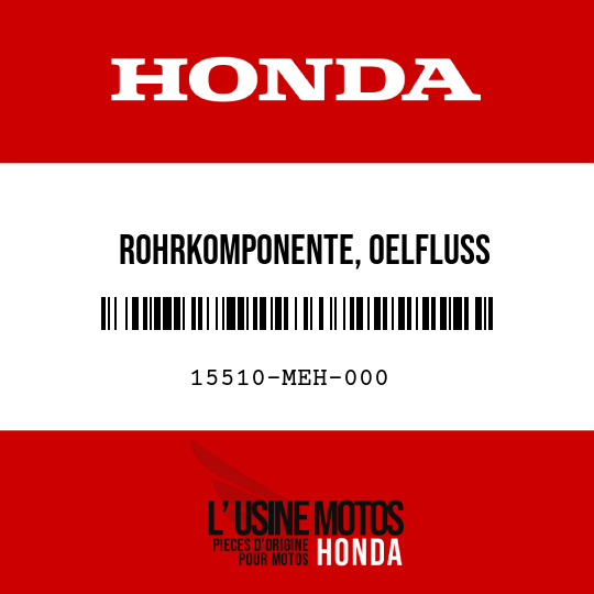 image de 15510-MEH-000 ROHRKOMPONENTE, OELFLUSS
