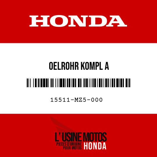 image de 15511-MZ5-000 OELROHR KOMPL A