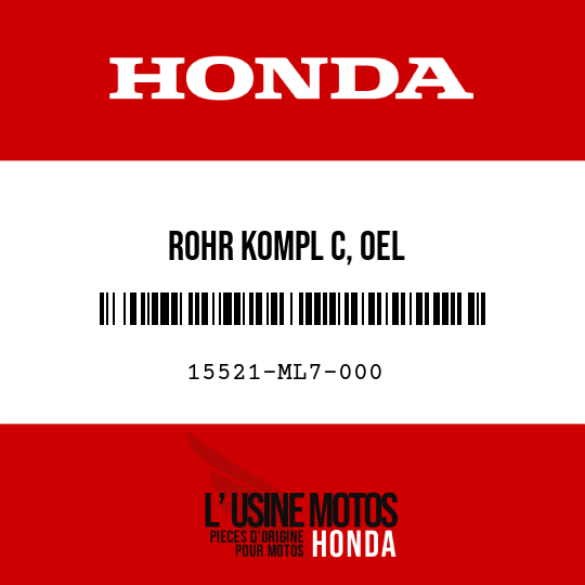 image de 15521-ML7-000 ROHR KOMPL C, OEL
