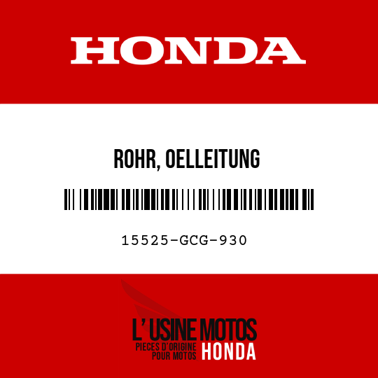 image de 15525-GCG-930 ROHR, OELLEITUNG