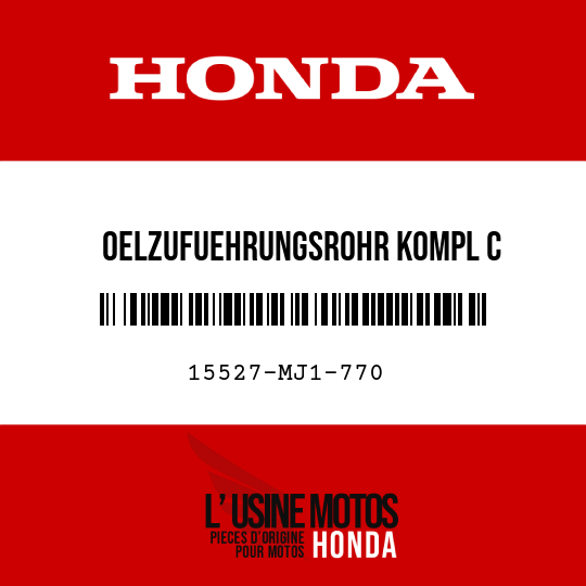 image de 15527-MJ1-770 OELZUFUEHRUNGSROHR KOMPL C