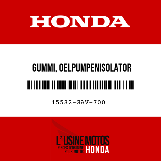 image de 15532-GAV-700 GUMMI, OELPUMPENISOLATOR