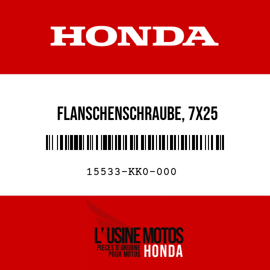 image de 15533-KK0-000 FLANSCHENSCHRAUBE, 7X25