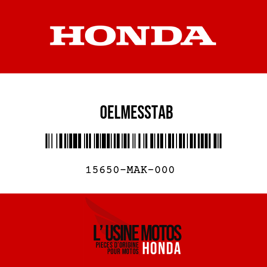 image de 15650-MAK-000 OELMESSTAB