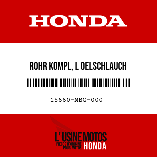 image de 15660-MBG-000 ROHR KOMPL, L OELSCHLAUCH