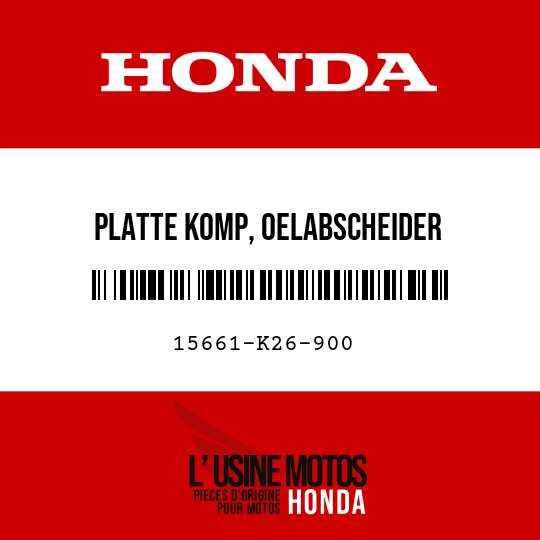 image de 15661-K26-900 PLATTE KOMP, OELABSCHEIDER