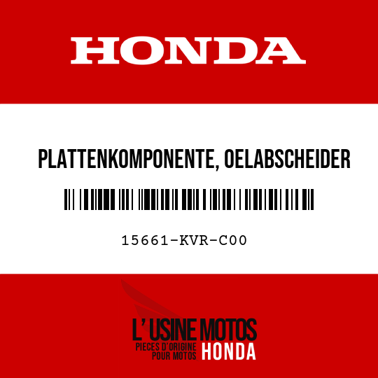 image de 15661-KVR-C00 PLATTENKOMPONENTE, OELABSCHEIDER
