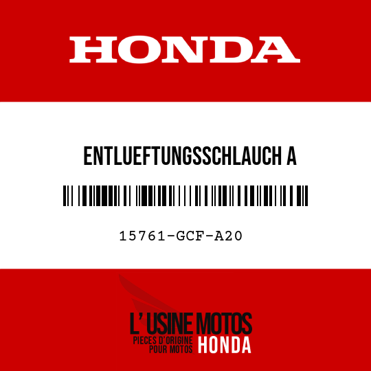 image de 15761-GCF-A20 ENTLUEFTUNGSSCHLAUCH A