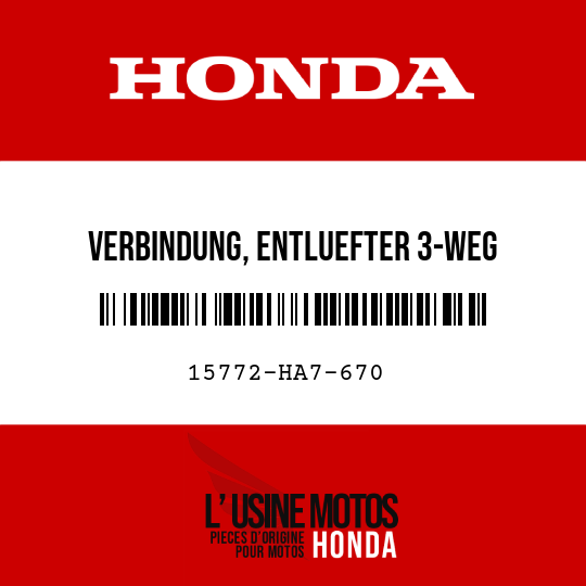 image de 15772-HA7-670 VERBINDUNG, ENTLUEFTER 3-WEG
