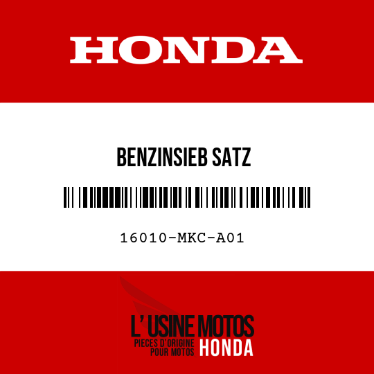 image de 16010-MKC-A01 BENZINSIEB SATZ