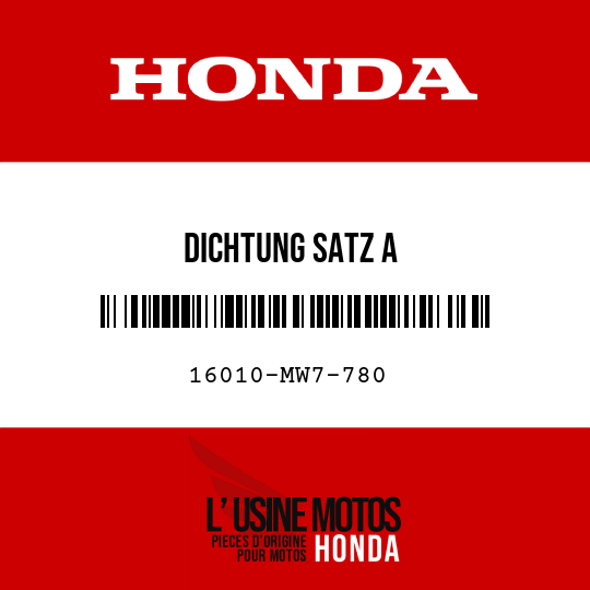 image de 16010-MW7-780 DICHTUNG SATZ A