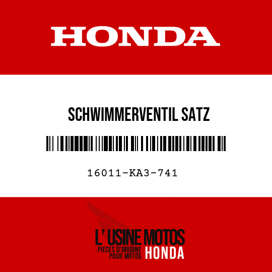 image de 16011-KA3-741 SCHWIMMERVENTIL SATZ