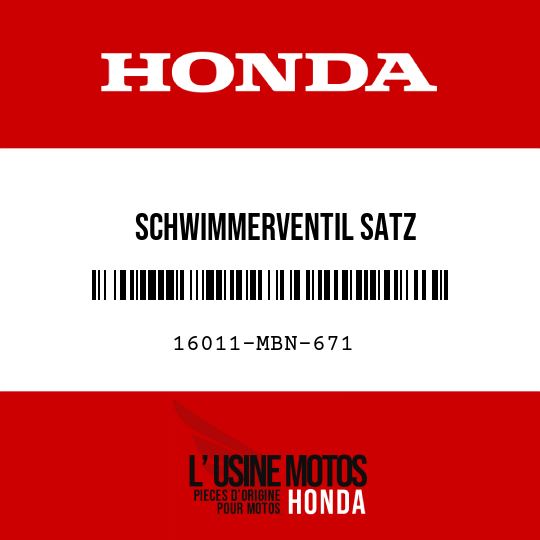 image de 16011-MBN-671 SCHWIMMERVENTIL SATZ