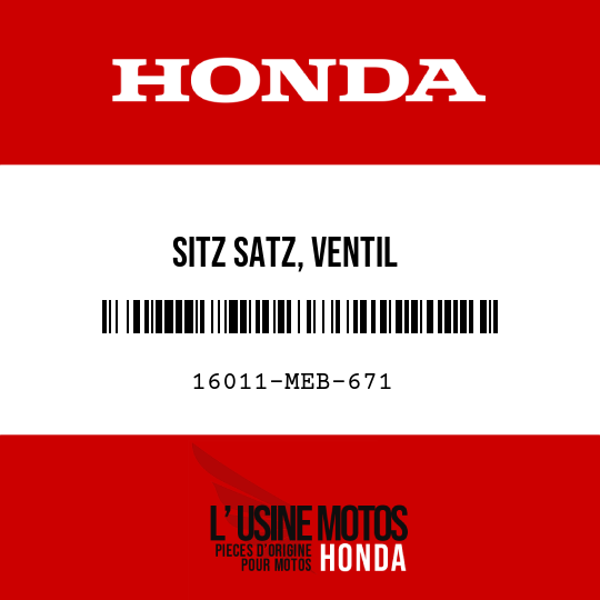 image de 16011-MEB-671 SITZ SATZ, VENTIL