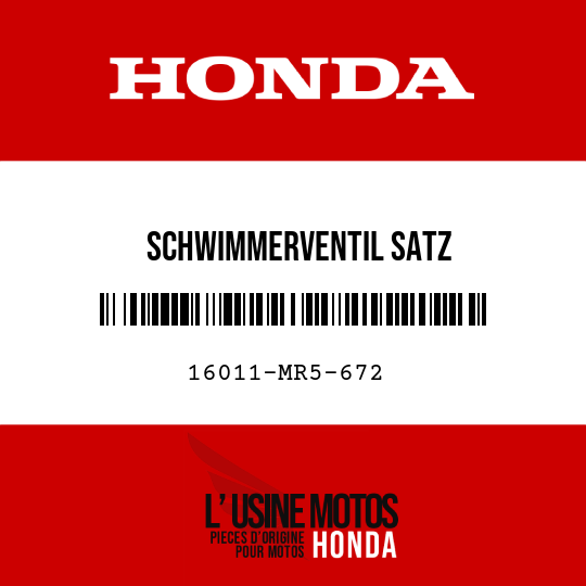 image de 16011-MR5-672 SCHWIMMERVENTIL SATZ