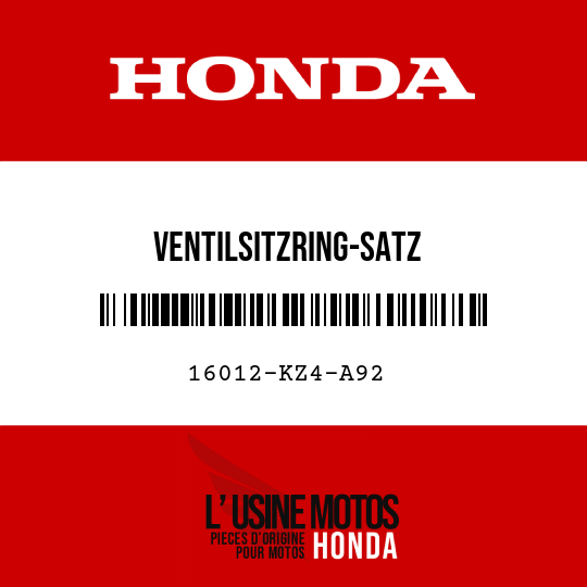 image de 16012-KZ4-A92 VENTILSITZRING-SATZ