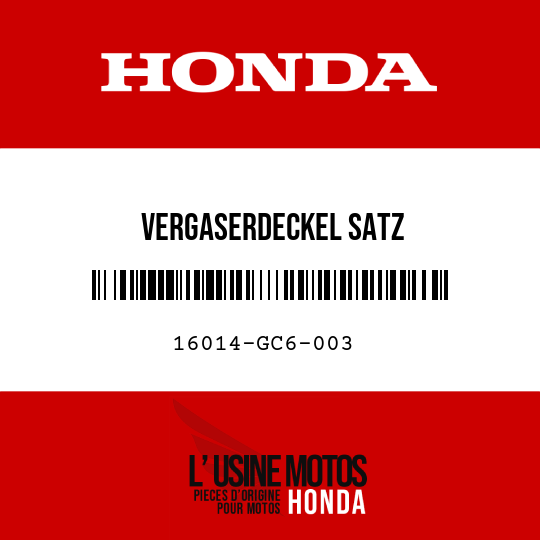 image de 16014-GC6-003 VERGASERDECKEL SATZ