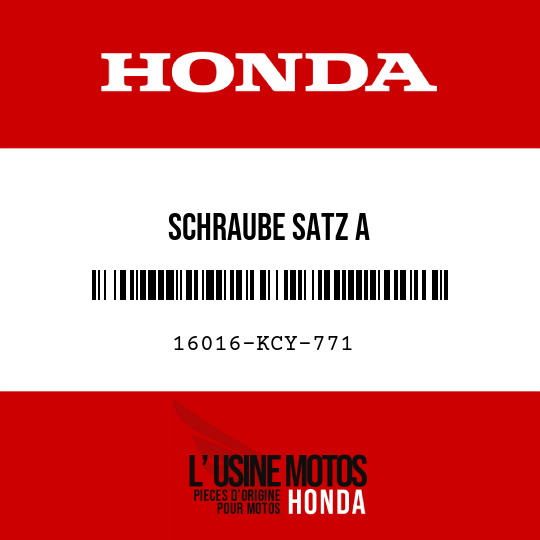 image de 16016-KCY-771 SCHRAUBE SATZ A