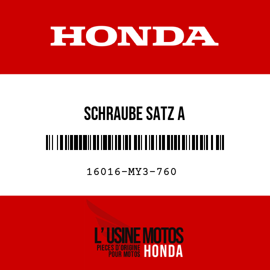 image de 16016-MY3-760 SCHRAUBE SATZ A