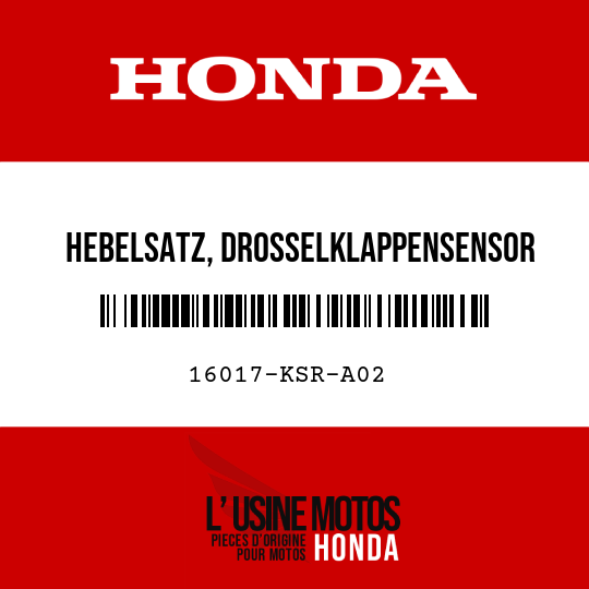 image de 16017-KSR-A02 HEBELSATZ, DROSSELKLAPPENSENSOR