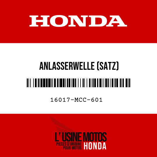 image de 16017-MCC-601 ANLASSERWELLE (SATZ)