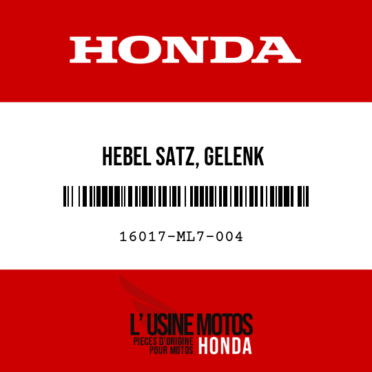 image de 16017-ML7-004 HEBEL SATZ, GELENK