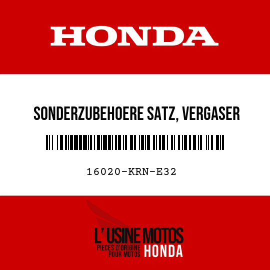 image de 16020-KRN-E32 SONDERZUBEHOERE SATZ, VERGASER