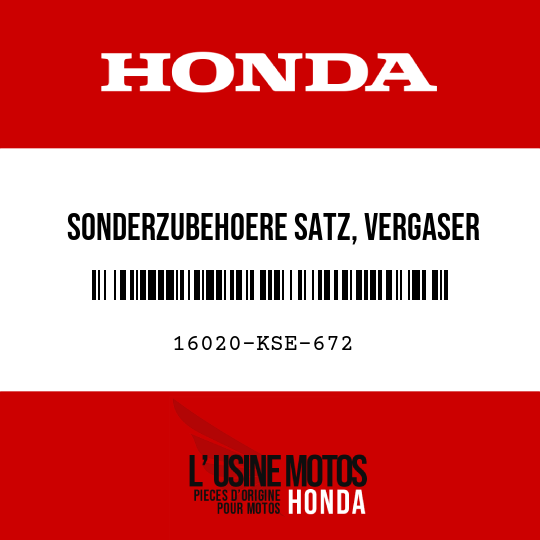 image de 16020-KSE-672 SONDERZUBEHOERE SATZ, VERGASER