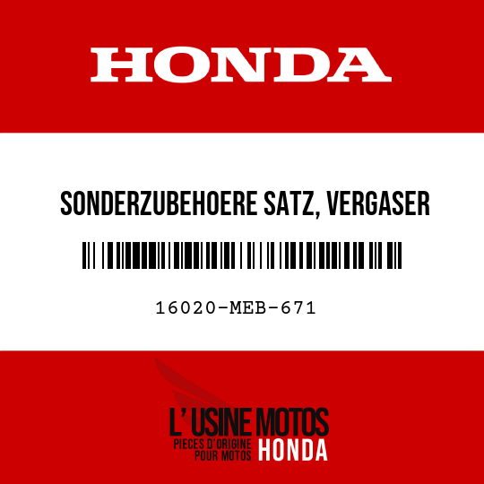 image de 16020-MEB-671 SONDERZUBEHOERE SATZ, VERGASER