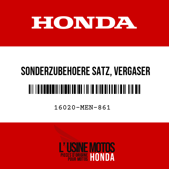 image de 16020-MEN-861 SONDERZUBEHOERE SATZ, VERGASER