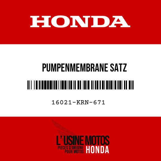 image de 16021-KRN-671 PUMPENMEMBRANE SATZ