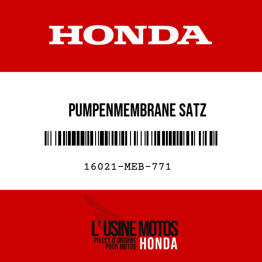 image de 16021-MEB-771 PUMPENMEMBRANE SATZ