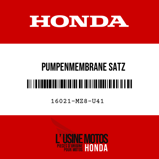 image de 16021-MZ8-U41 PUMPENMEMBRANE SATZ