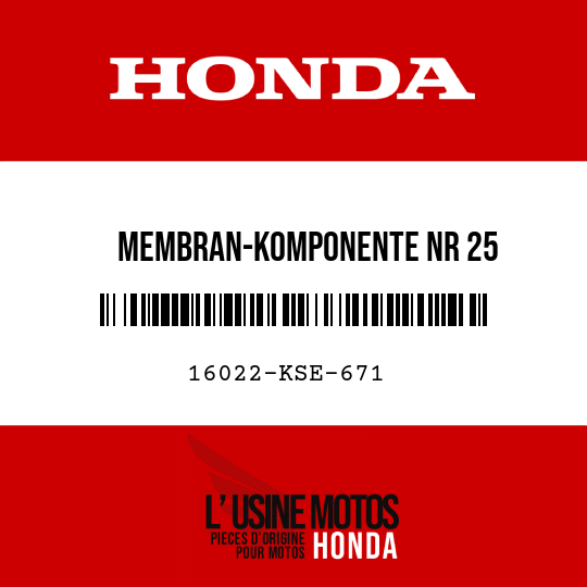 image de 16022-KSE-671 MEMBRAN-KOMPONENTE NR 25