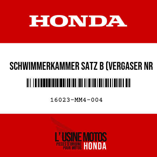 image de 16023-MM4-004 SCHWIMMERKAMMER SATZ B (VERGASER NR 3 & 4)