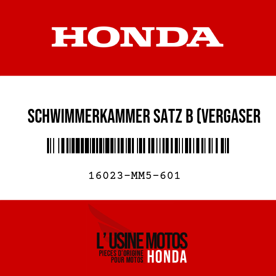 image de 16023-MM5-601 SCHWIMMERKAMMER SATZ B (VERGASER NR)