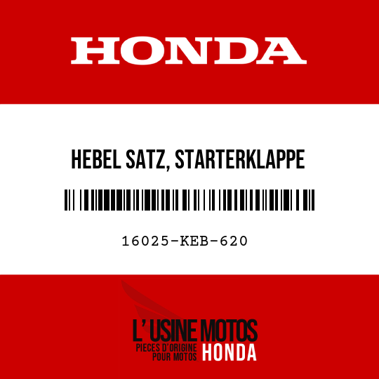 image de 16025-KEB-620 HEBEL SATZ, STARTERKLAPPE